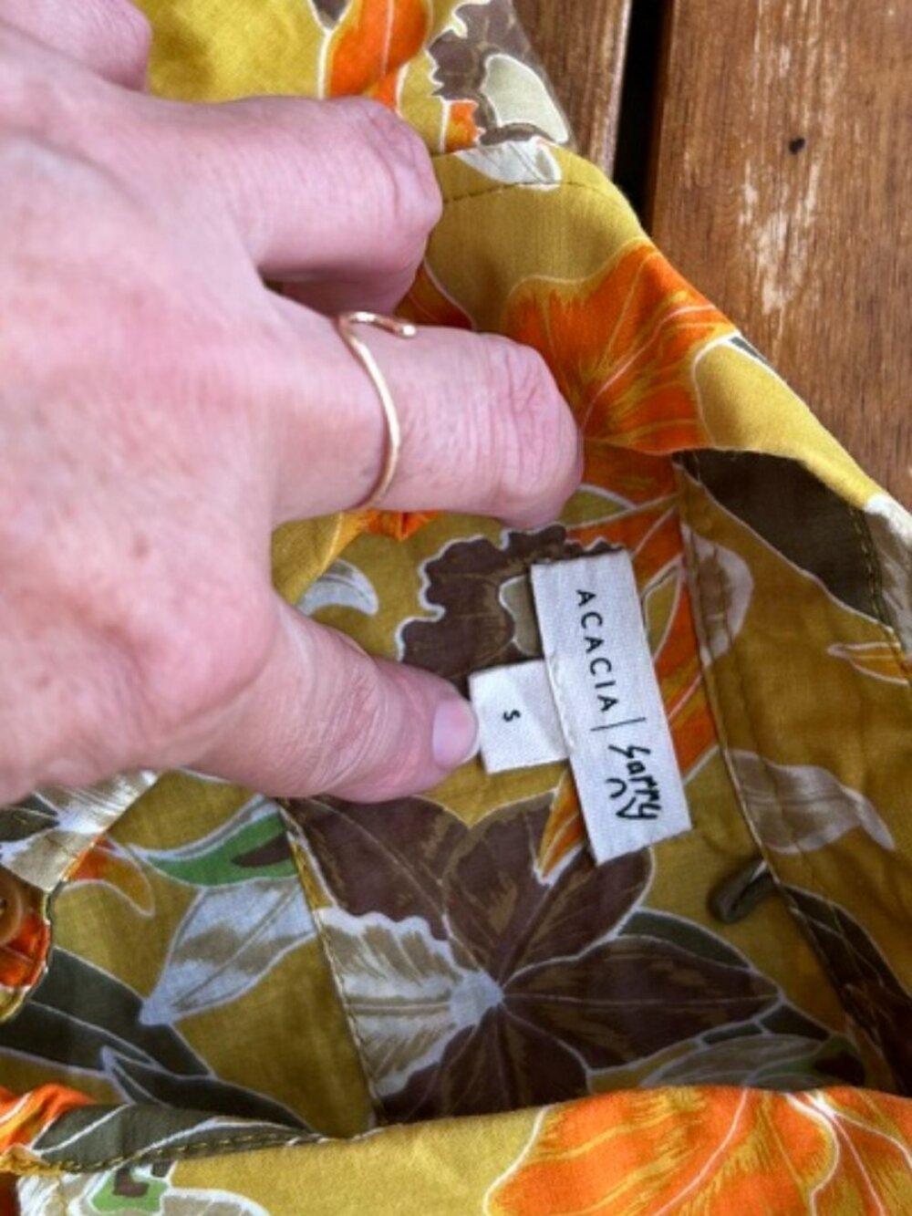 ACACIA Men's ALOHA SHIRT Size S - Picture 2 of 2